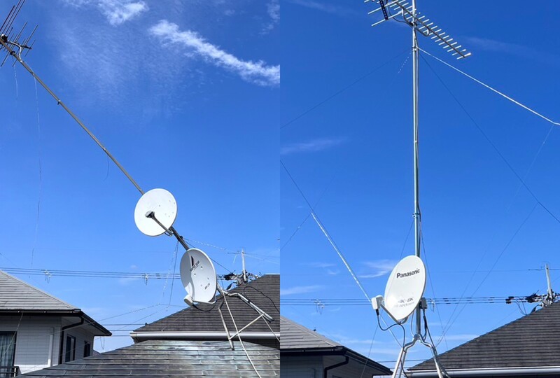 アンテナ取り換え工事/火災保険